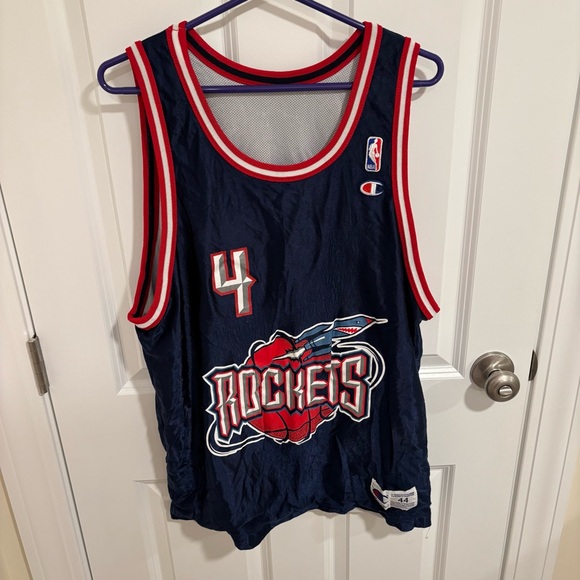 Champion Other - Vintage Champion Houston Rockets Charles Barkley #4 Reversible Basketball Jersey